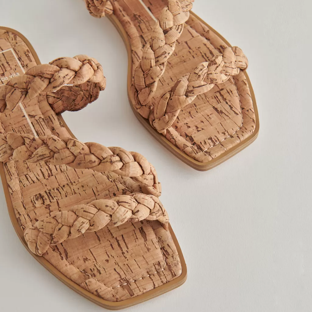 DOLCE VITA Iman Sandals Natural Cork Flash Sale