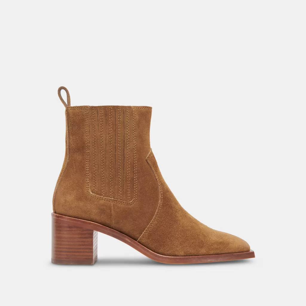 DOLCE VITA Irnie Booties Tobacco Suede Sale