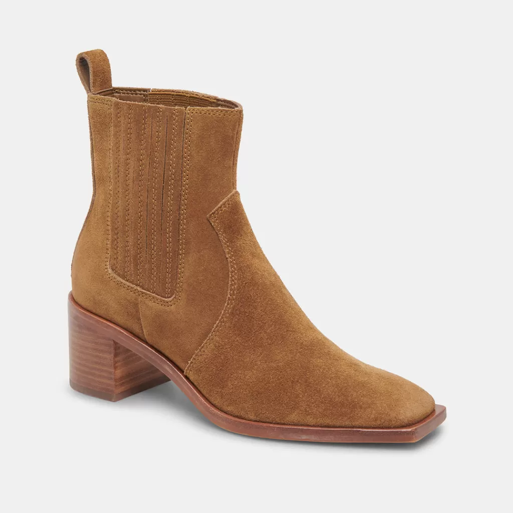 DOLCE VITA Irnie Booties Tobacco Suede Sale
