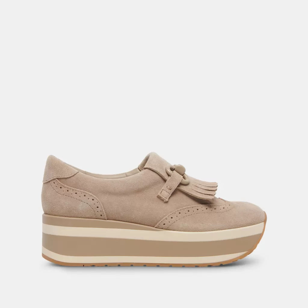 DOLCE VITA Jhax Sneakers Almond Suede Clearance