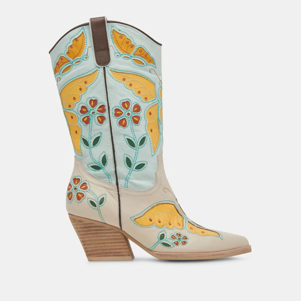 DOLCE VITA Lelou Boots Ivory Multi Leather Online