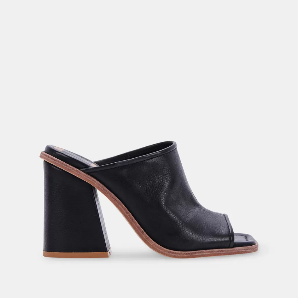 DOLCE VITA Mavise Heels Onyx Leather Outlet