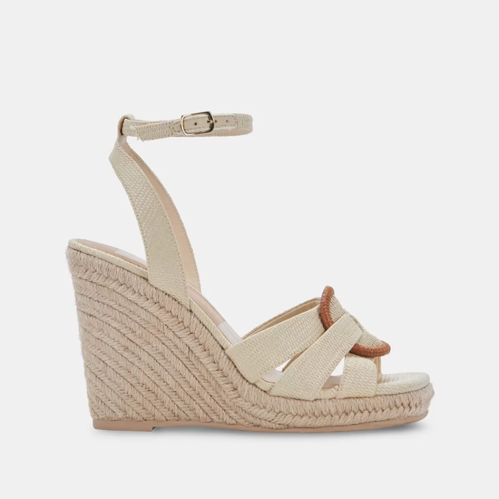 DOLCE VITA Maze Wedges Wheat Raffia Store