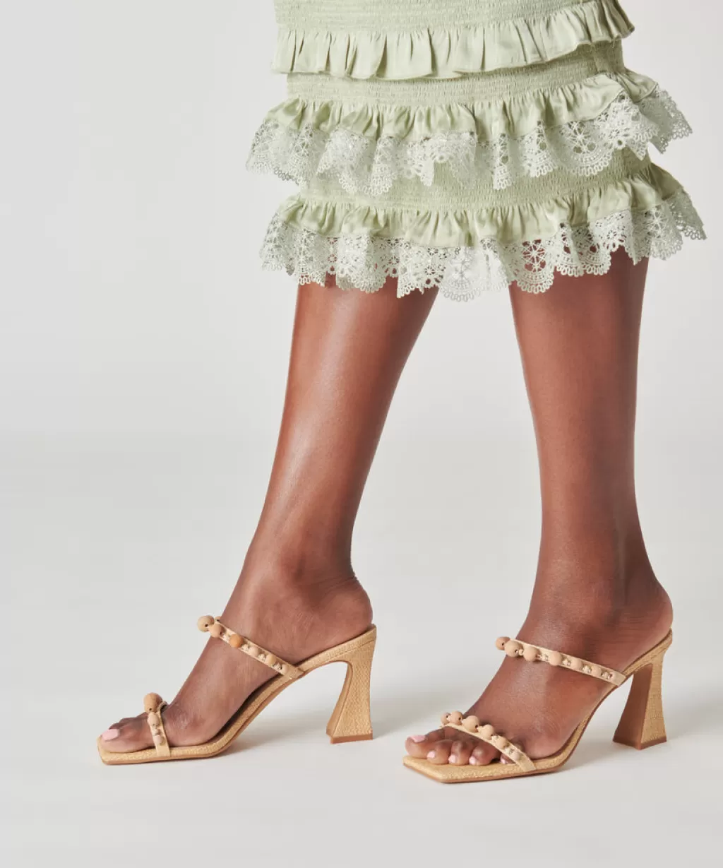 DOLCE VITA Naja Heels Beachwood Raffia Online