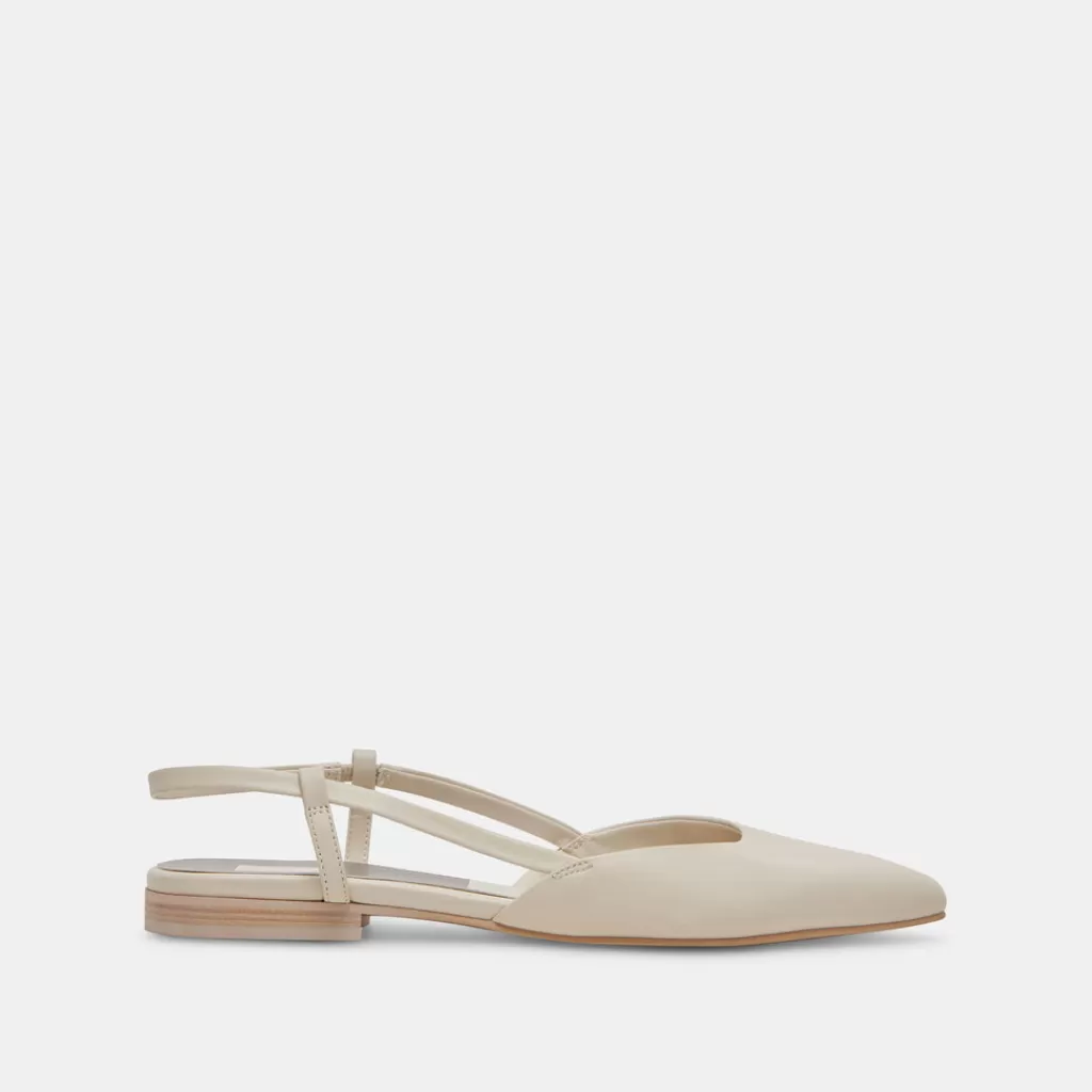 DOLCE VITA Narah Flats Ivory Leather Best
