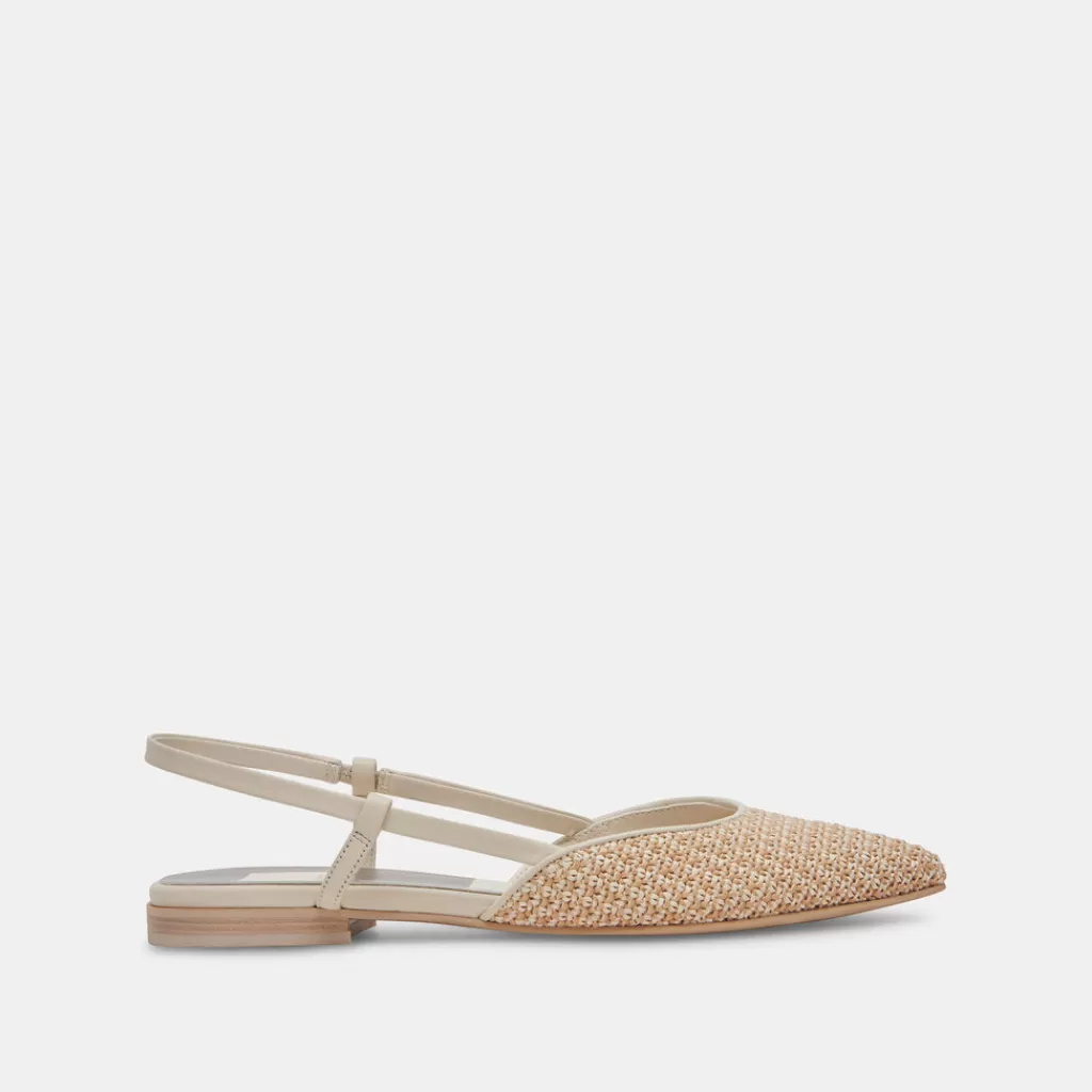 DOLCE VITA Narah Flats White Natural Raffia Best