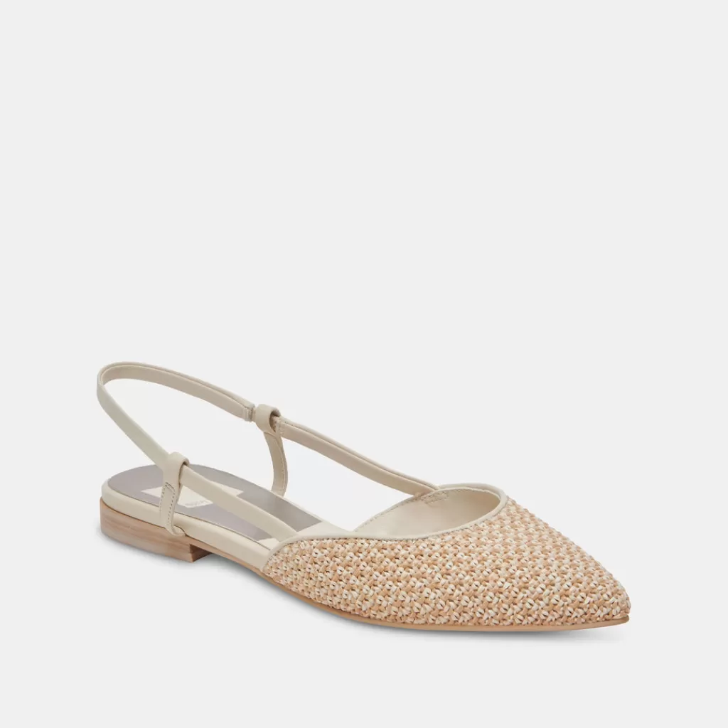 DOLCE VITA Narah Flats White Natural Raffia Best
