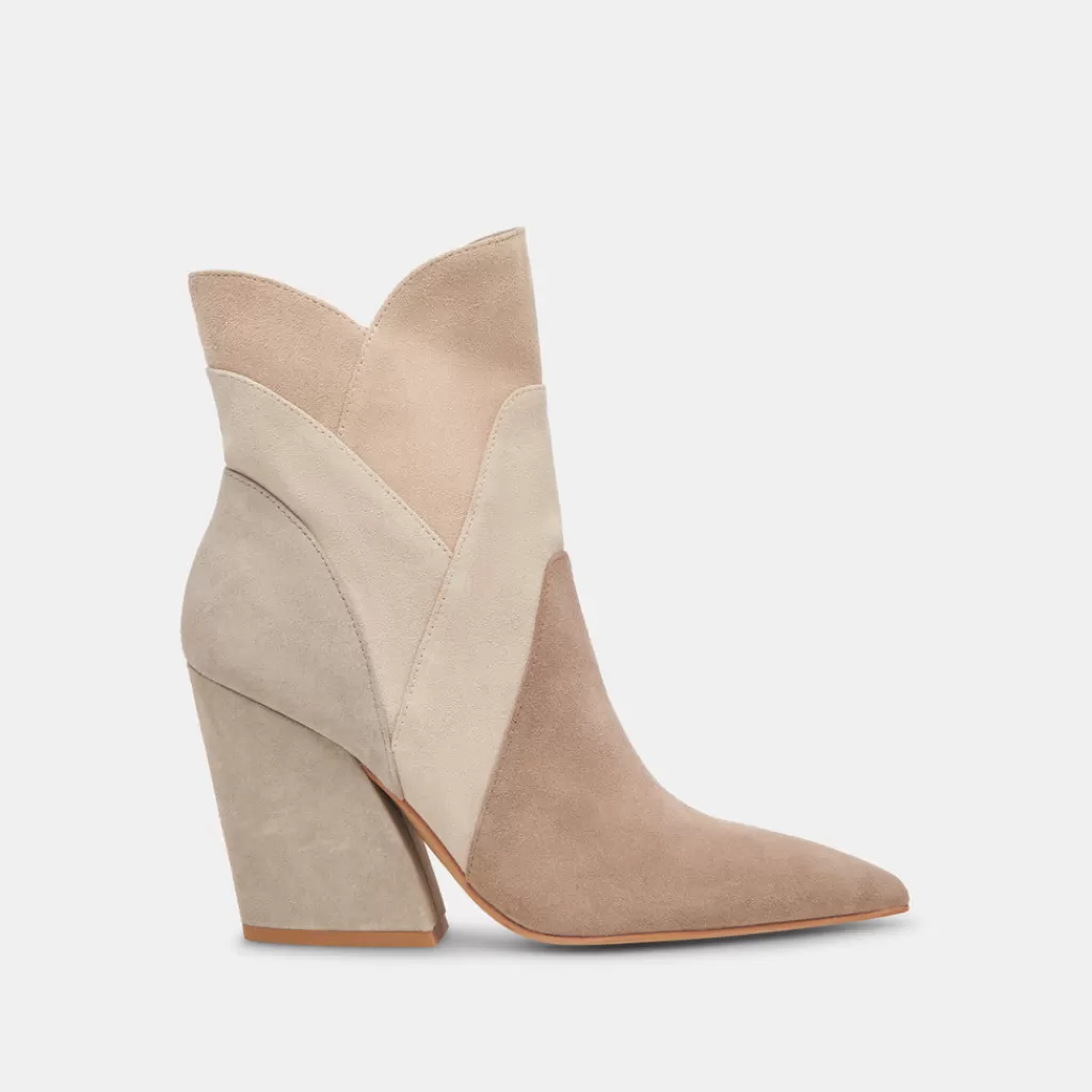 DOLCE VITA Neena Booties Taupe Multi Suede Cheap