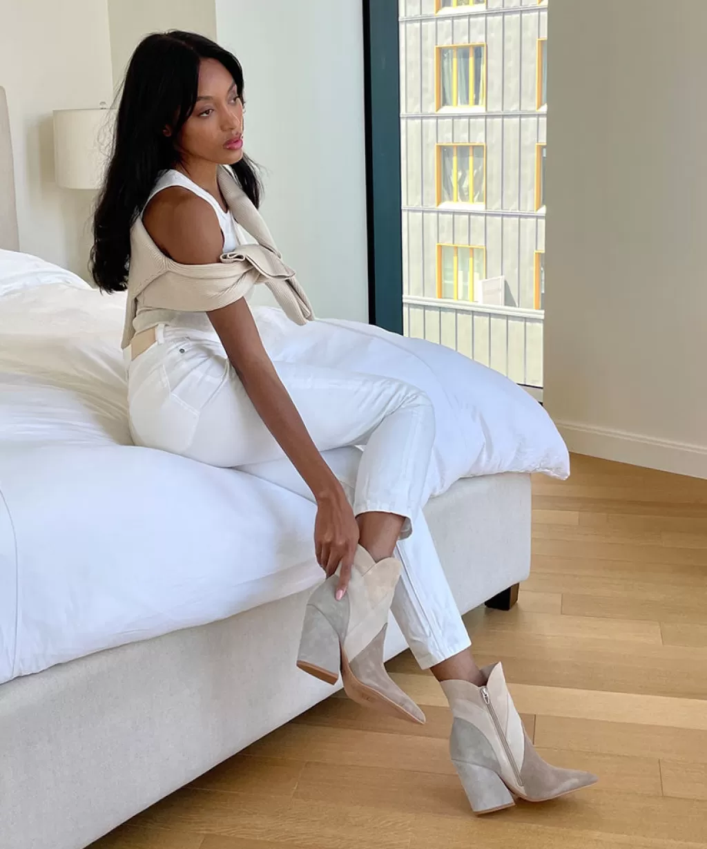 DOLCE VITA Neena Booties Taupe Multi Suede Cheap