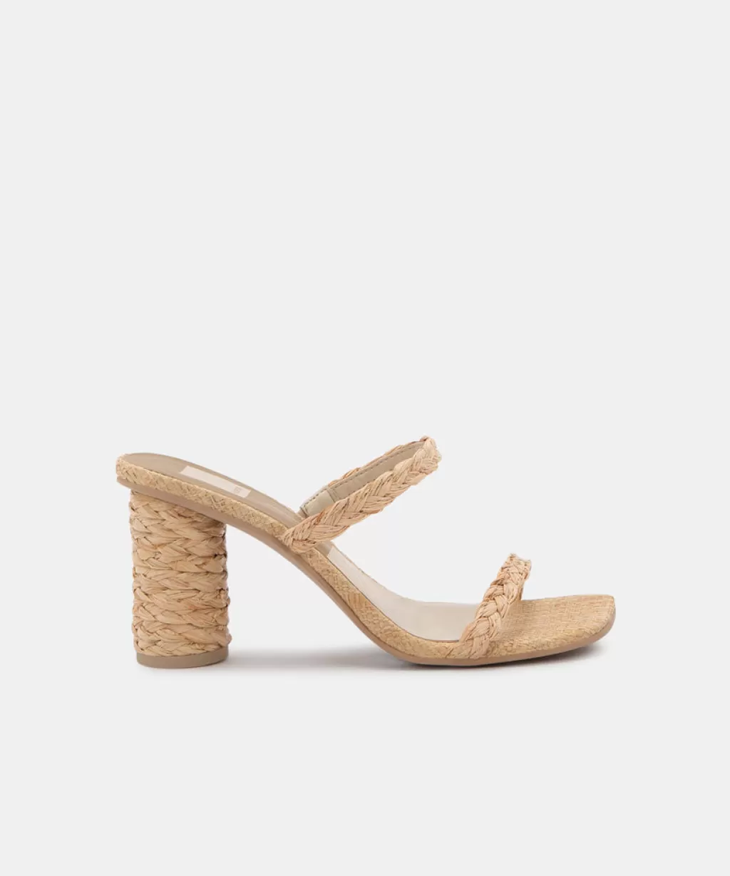 DOLCE VITA Noles Heels Lt Natural Raffia Hot