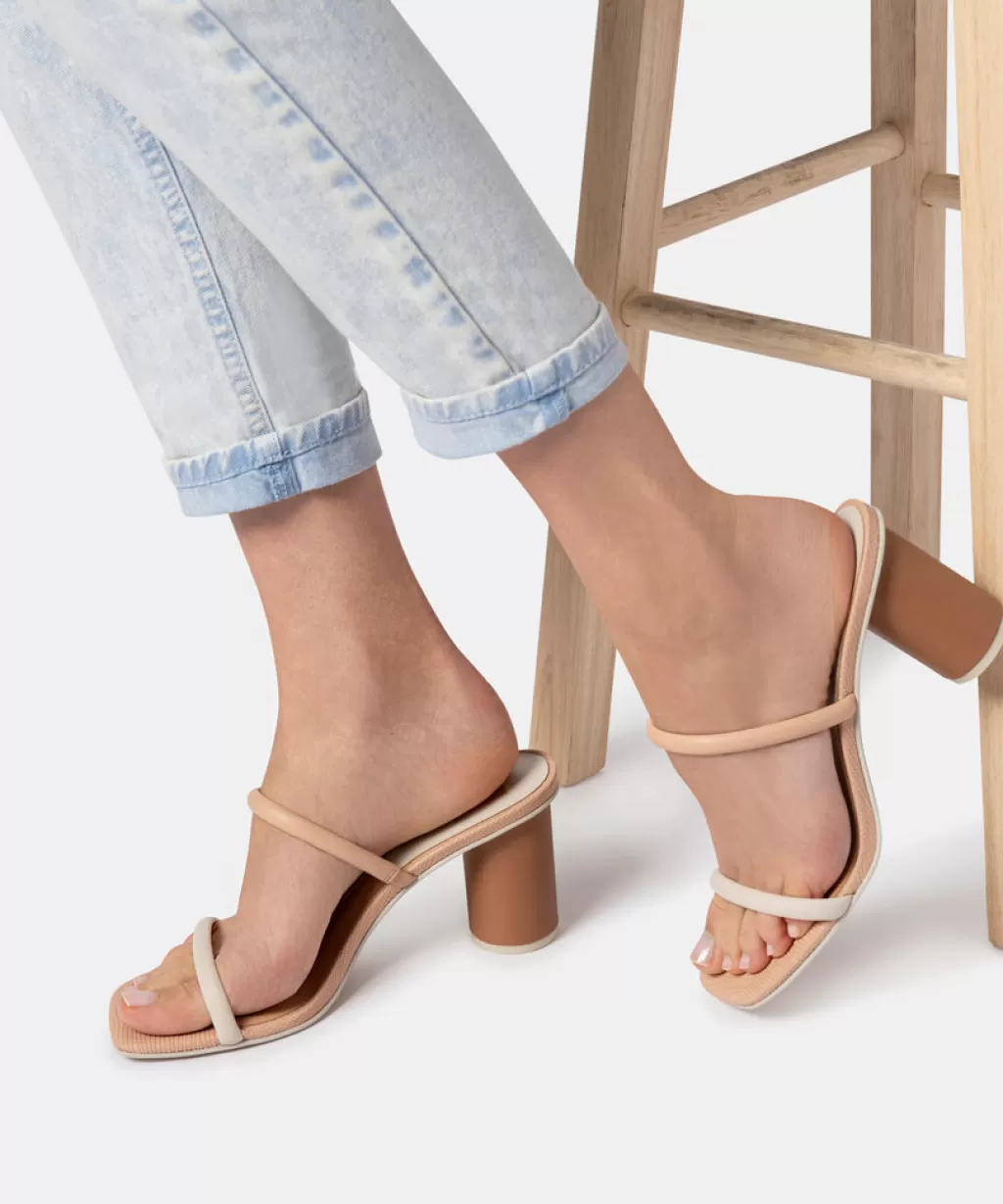 DOLCE VITA Noles Heels Natural White Flash Sale