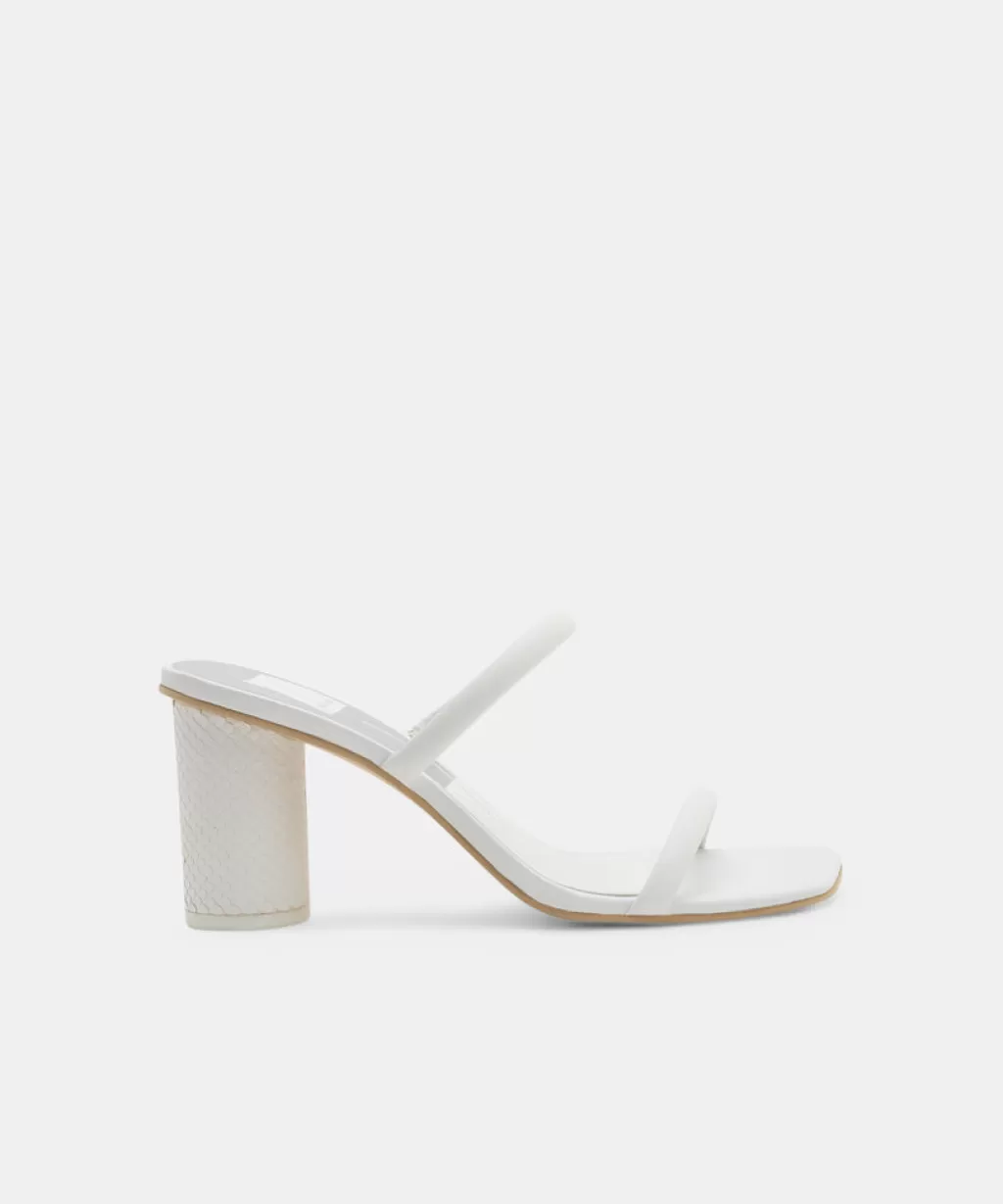DOLCE VITA Noles Heels White Leather Hot