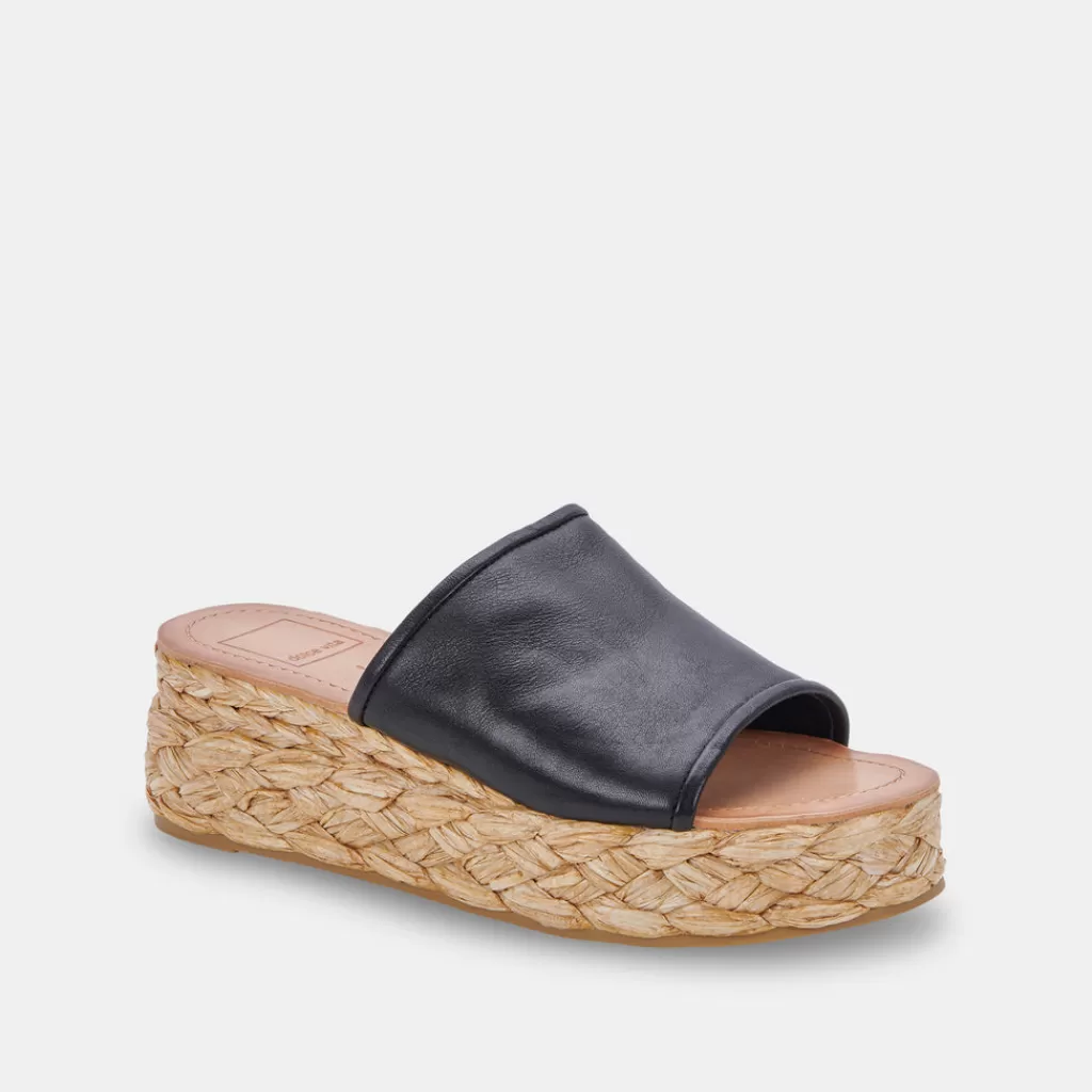 DOLCE VITA Pablos Sandals Black Leather Cheap