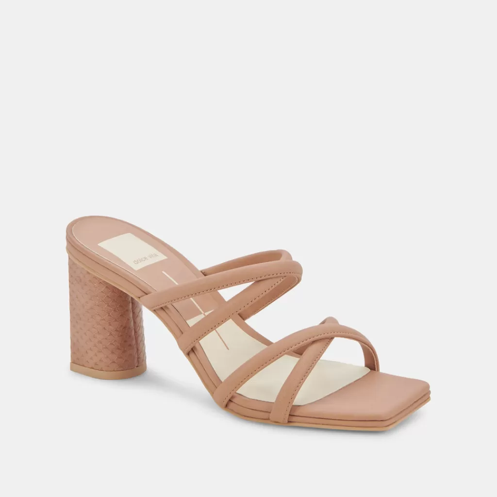 DOLCE VITA Patsi Wide Heels Cafe Leather Discount