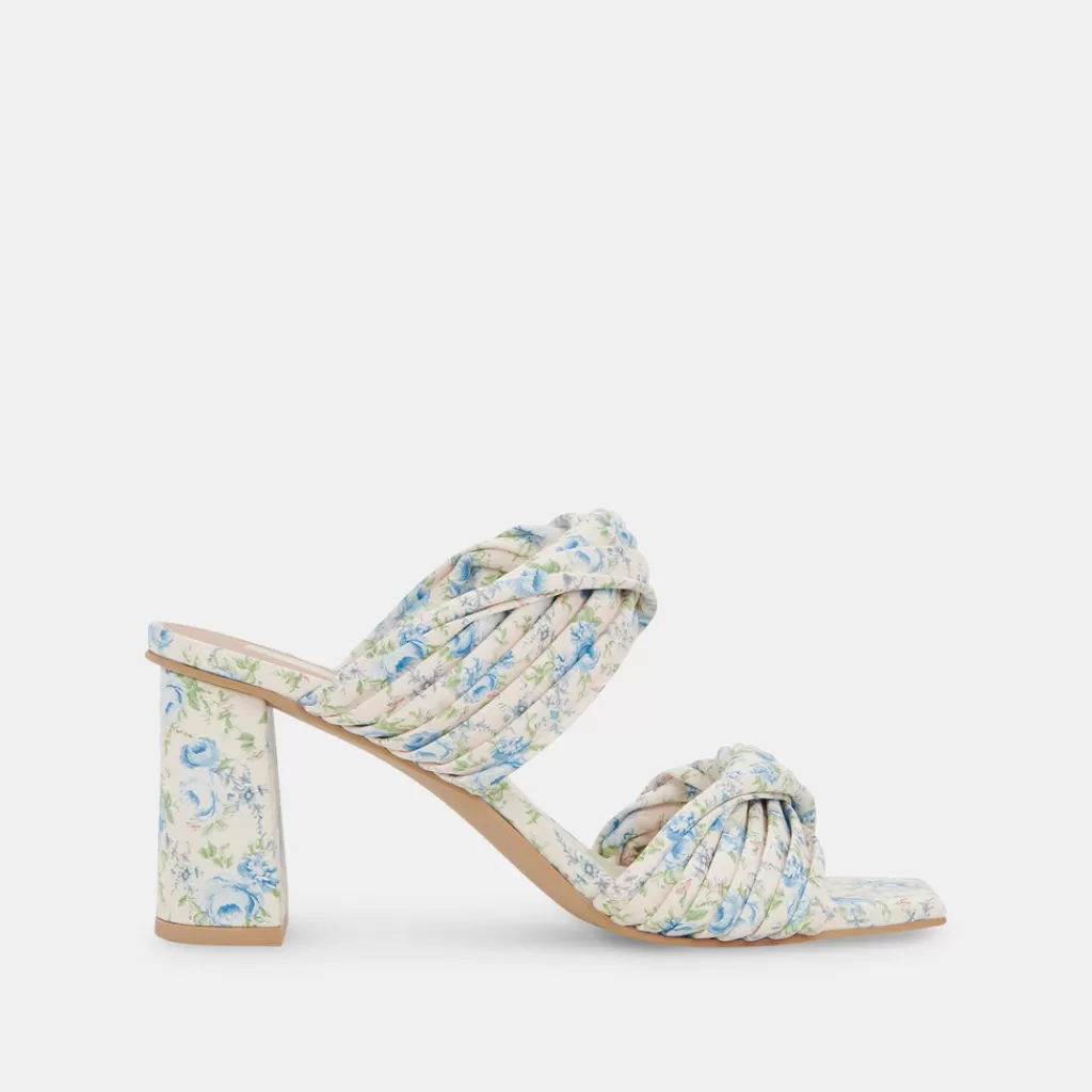 DOLCE VITA Pilton Heels Blue Floral Stella New