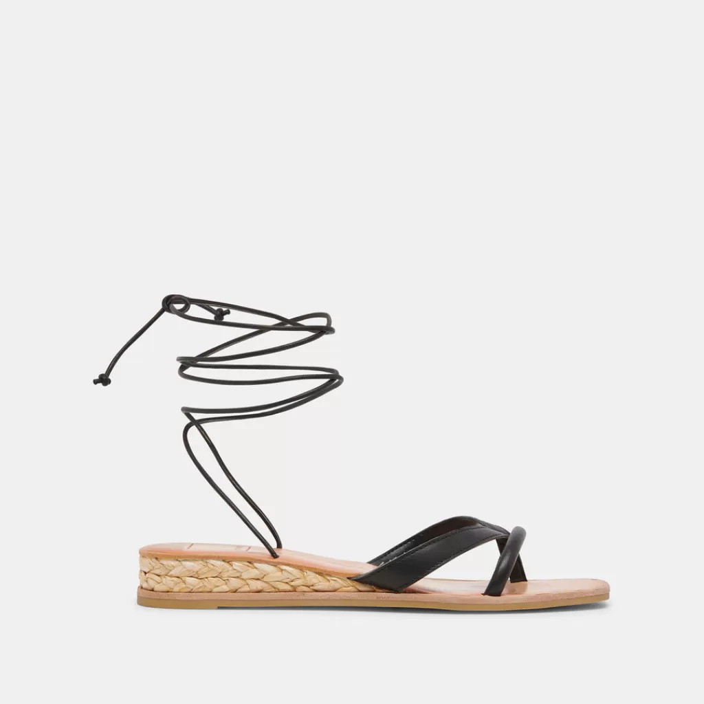 DOLCE VITA Prax Sandals Black Leather Online