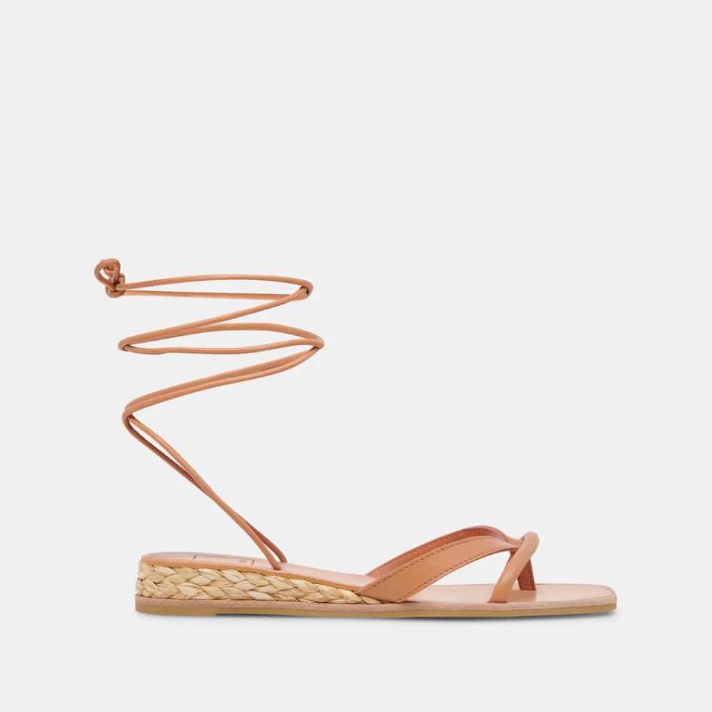 DOLCE VITA Prax Sandals Cognac Leather Best Sale