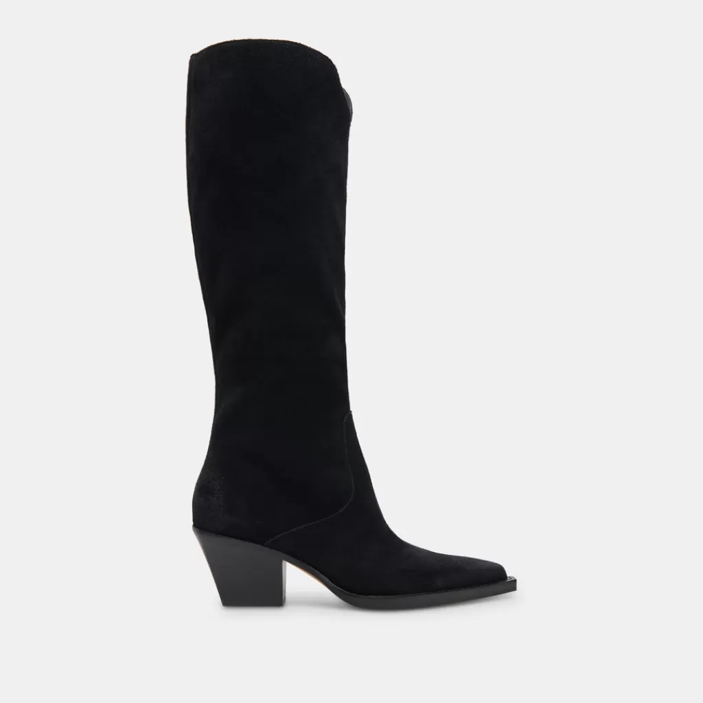 DOLCE VITA Raj Boots Onyx Suede Sale