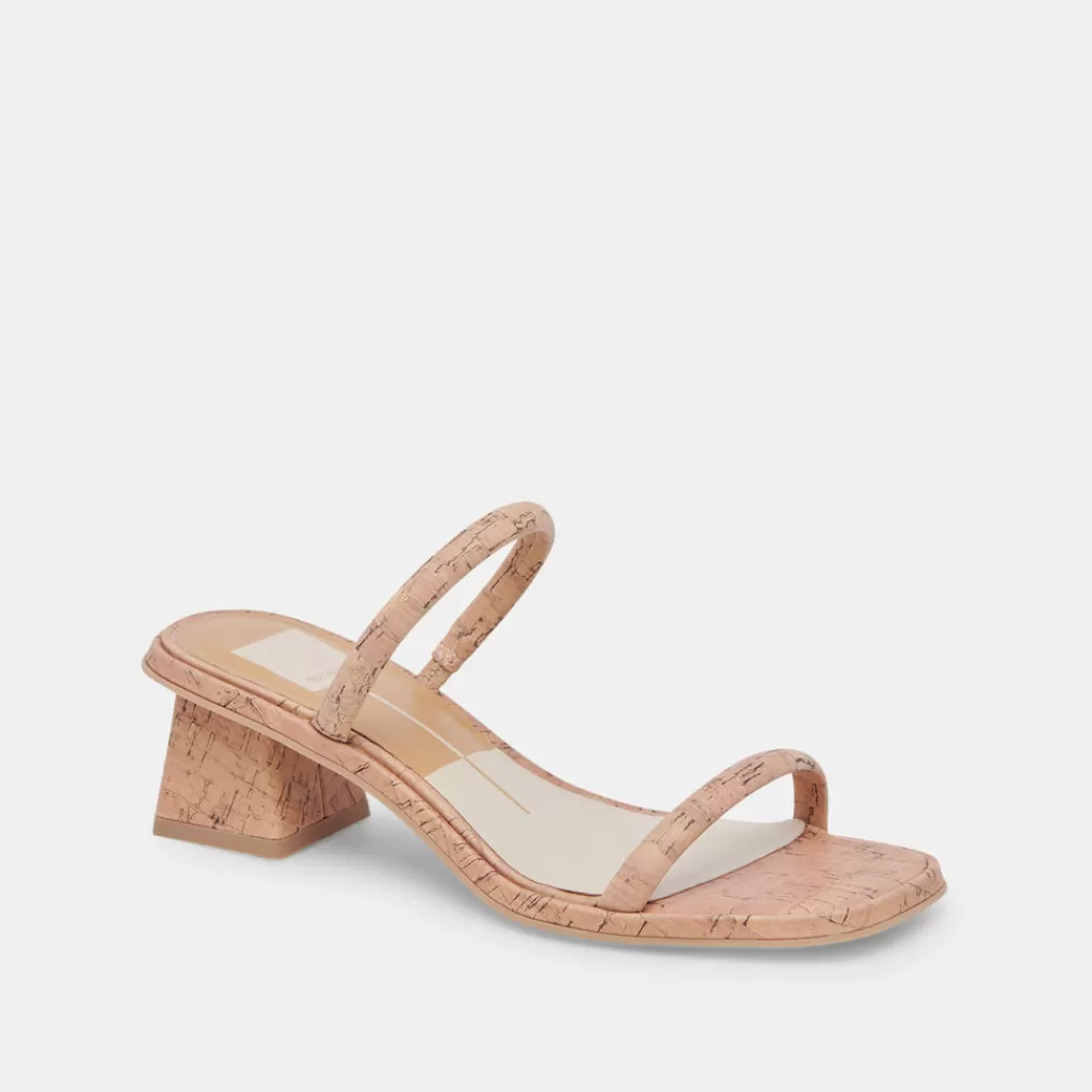 DOLCE VITA Ramize Sandals Natural Cork Cheap