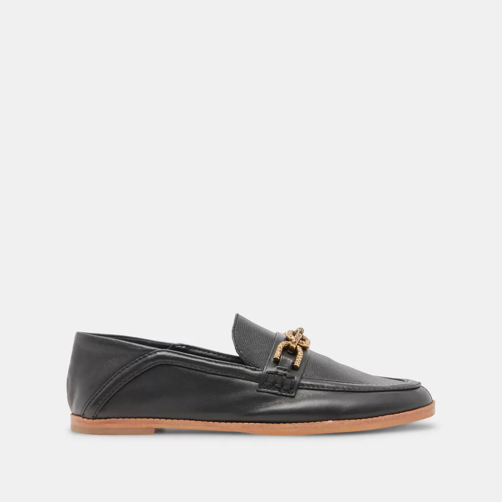 DOLCE VITA Reign Flats Black Leather Cheap