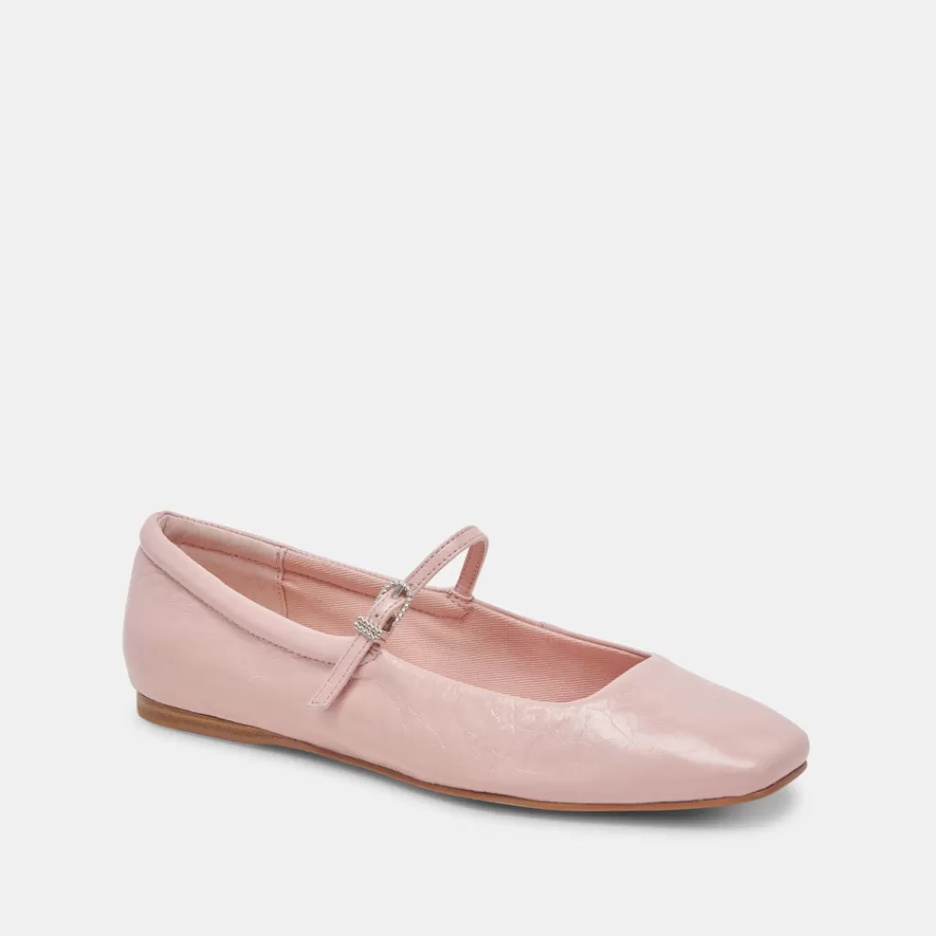 DOLCE VITA Reyes Ballet Flats Pink Crinkle Patent Cheap