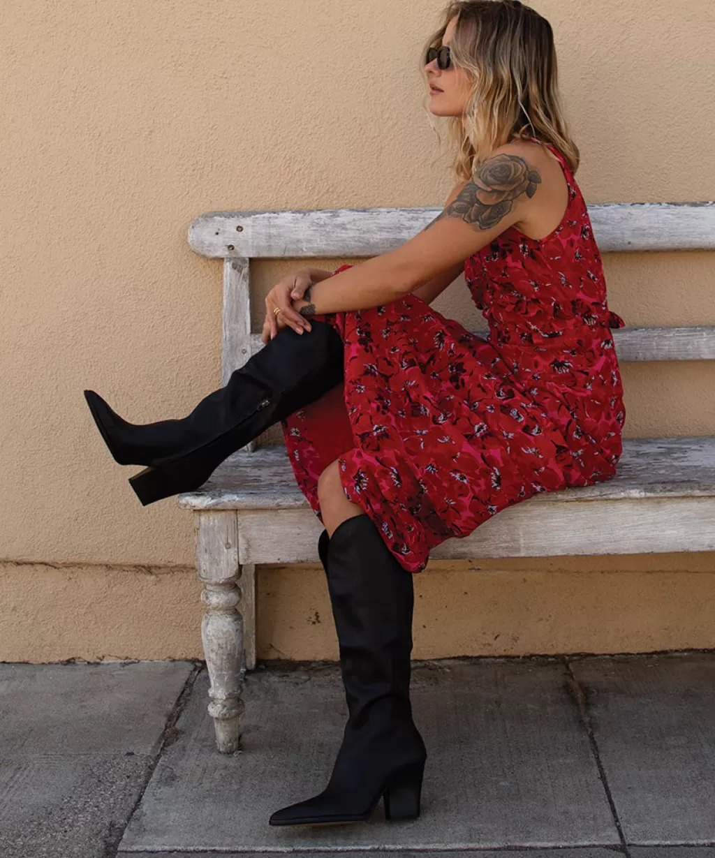 DOLCE VITA Rocky Boots Black Leather Discount