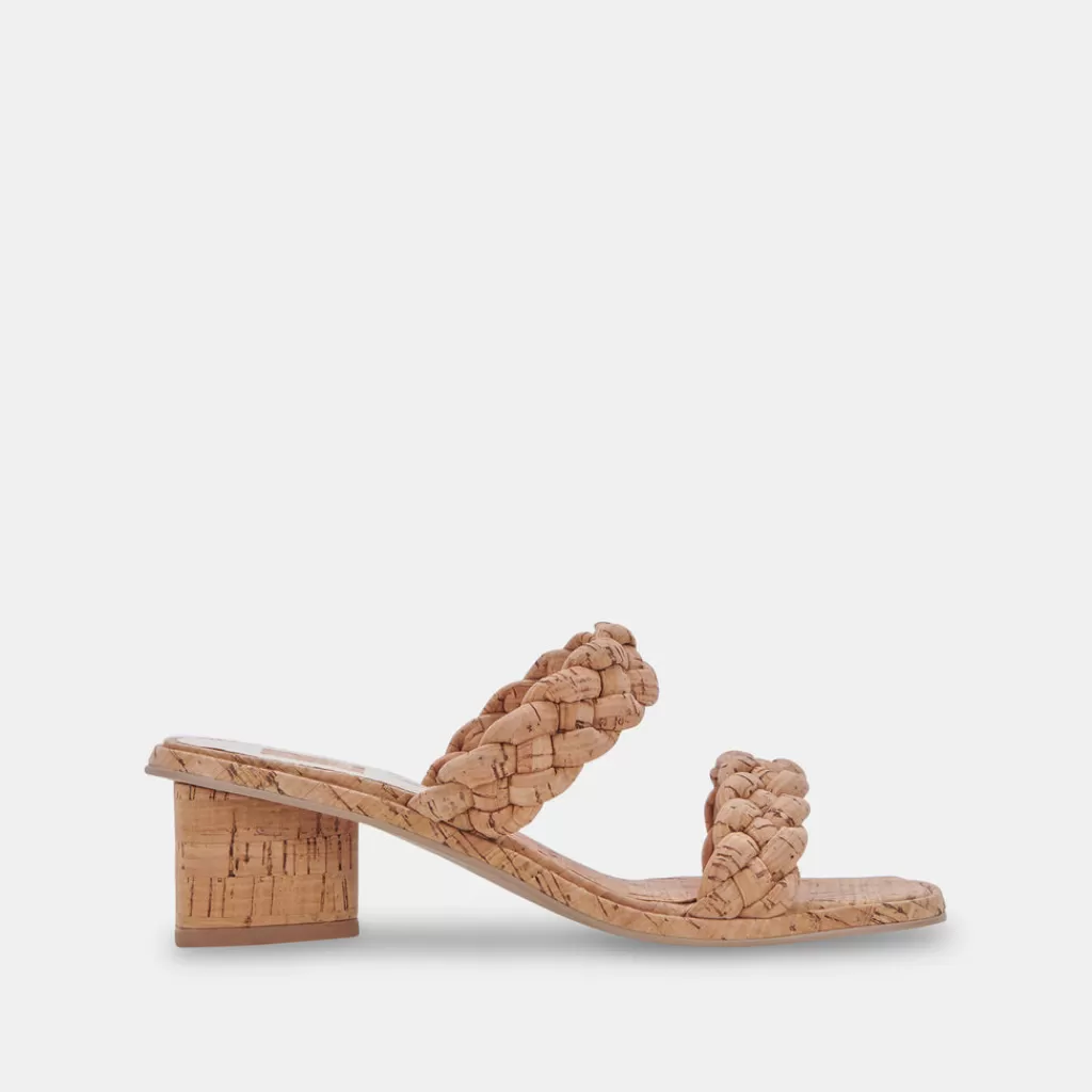 DOLCE VITA Ronin Sandals Natural Cork Clearance