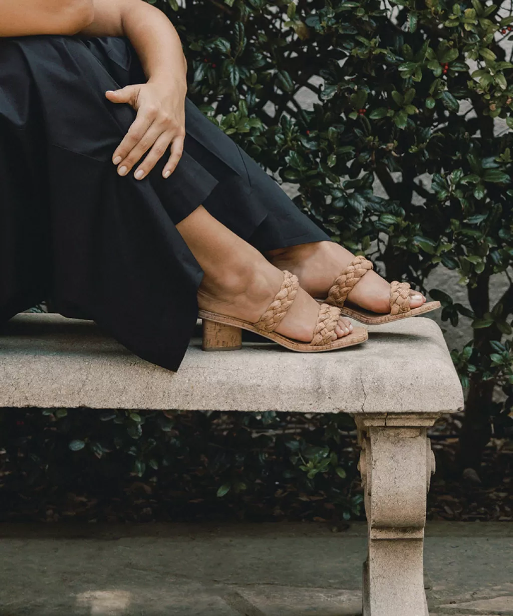 DOLCE VITA Ronin Sandals Natural Cork Clearance