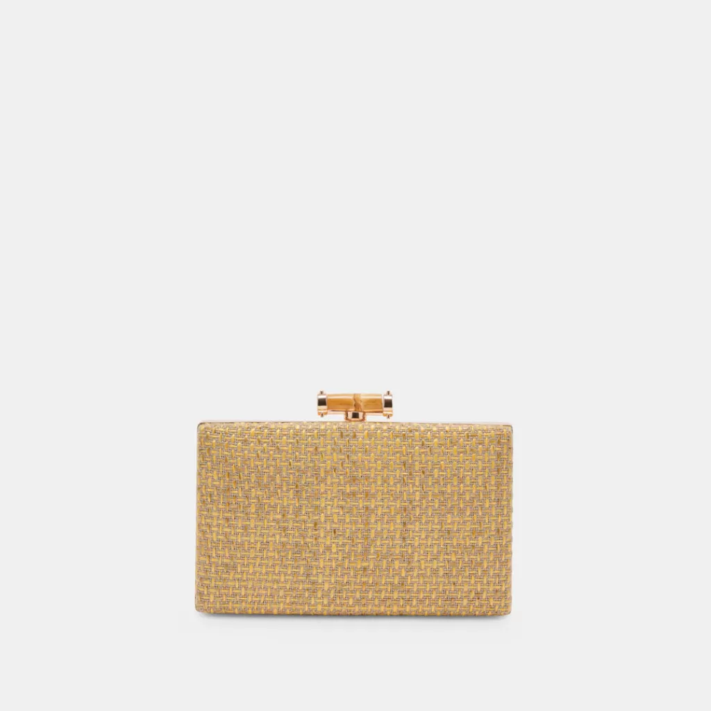 DOLCE VITA Sandy Clutch Natural Woven Hot