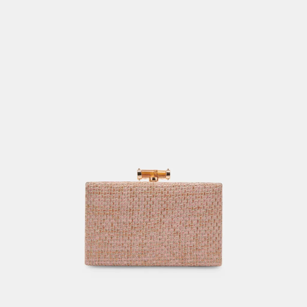 DOLCE VITA Sandy Clutch Pink Woven Discount