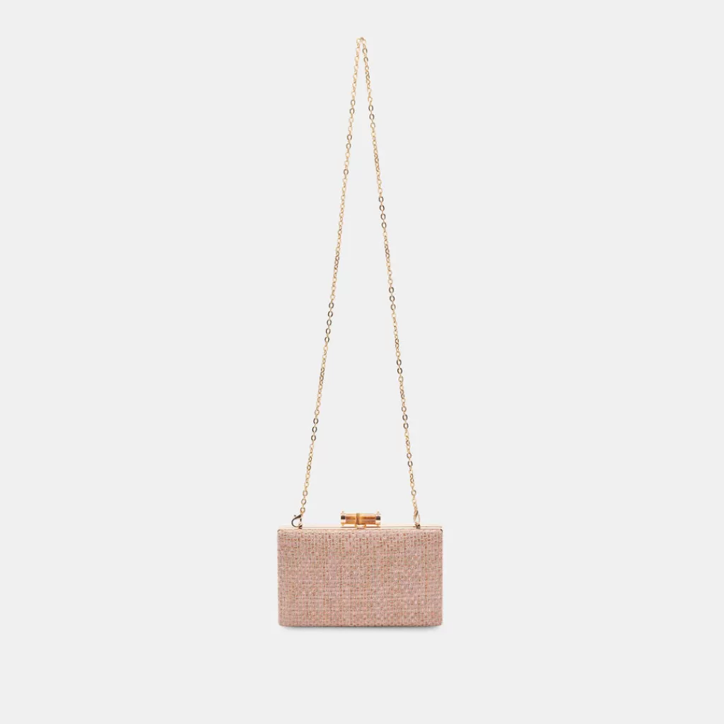 DOLCE VITA Sandy Clutch Pink Woven Discount
