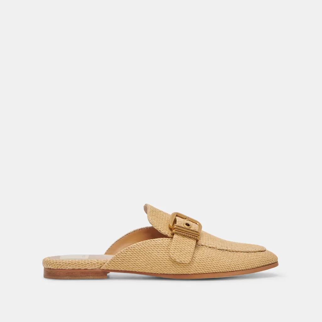 DOLCE VITA Santel Flats Honey Raffia Fashion