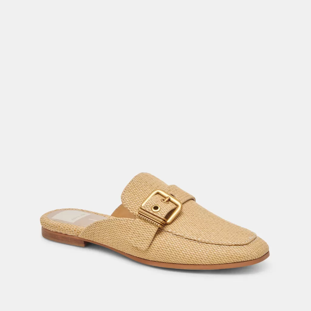 DOLCE VITA Santel Flats Honey Raffia Fashion