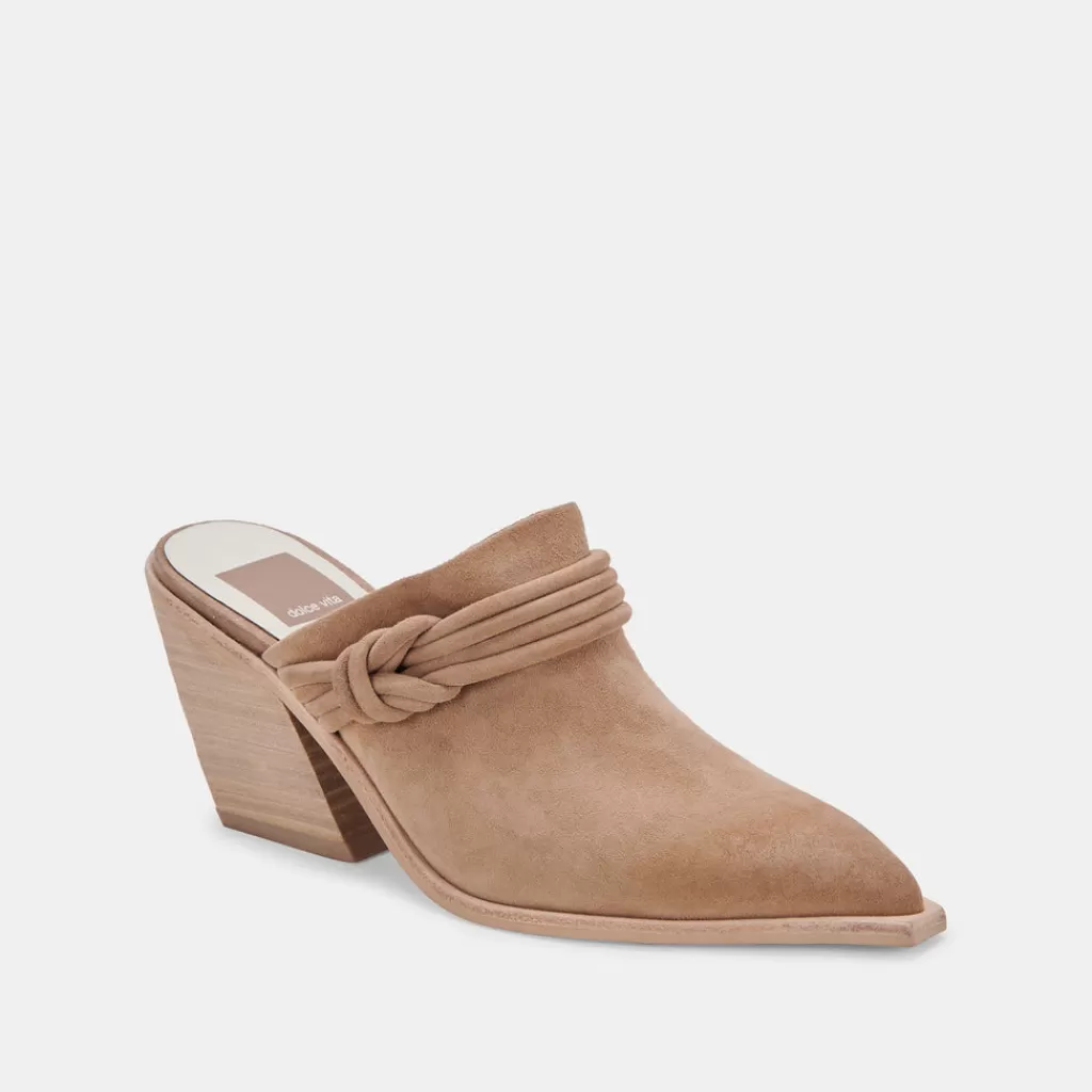 DOLCE VITA Sita Mules Mushroom Suede Outlet
