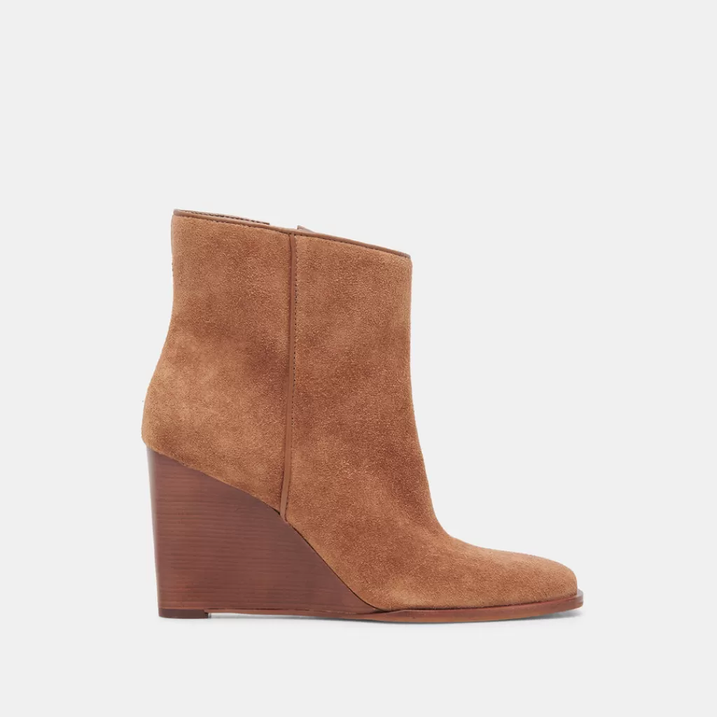 DOLCE VITA Susann Booties Chestnut Suede New