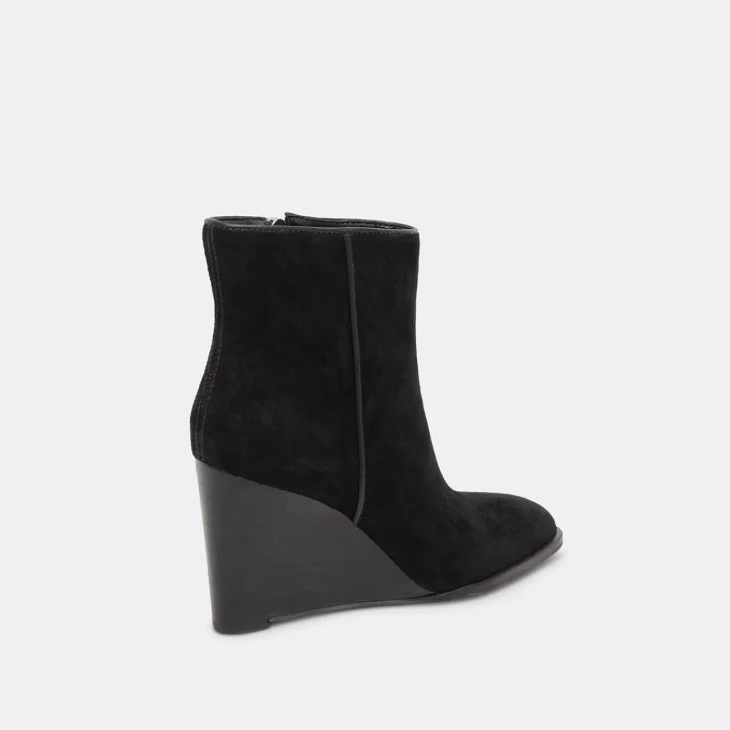 DOLCE VITA Susann Booties Onyx Suede New