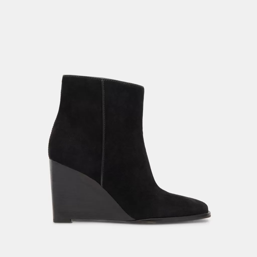 DOLCE VITA Susann Wide Booties Onyx Suede Hot