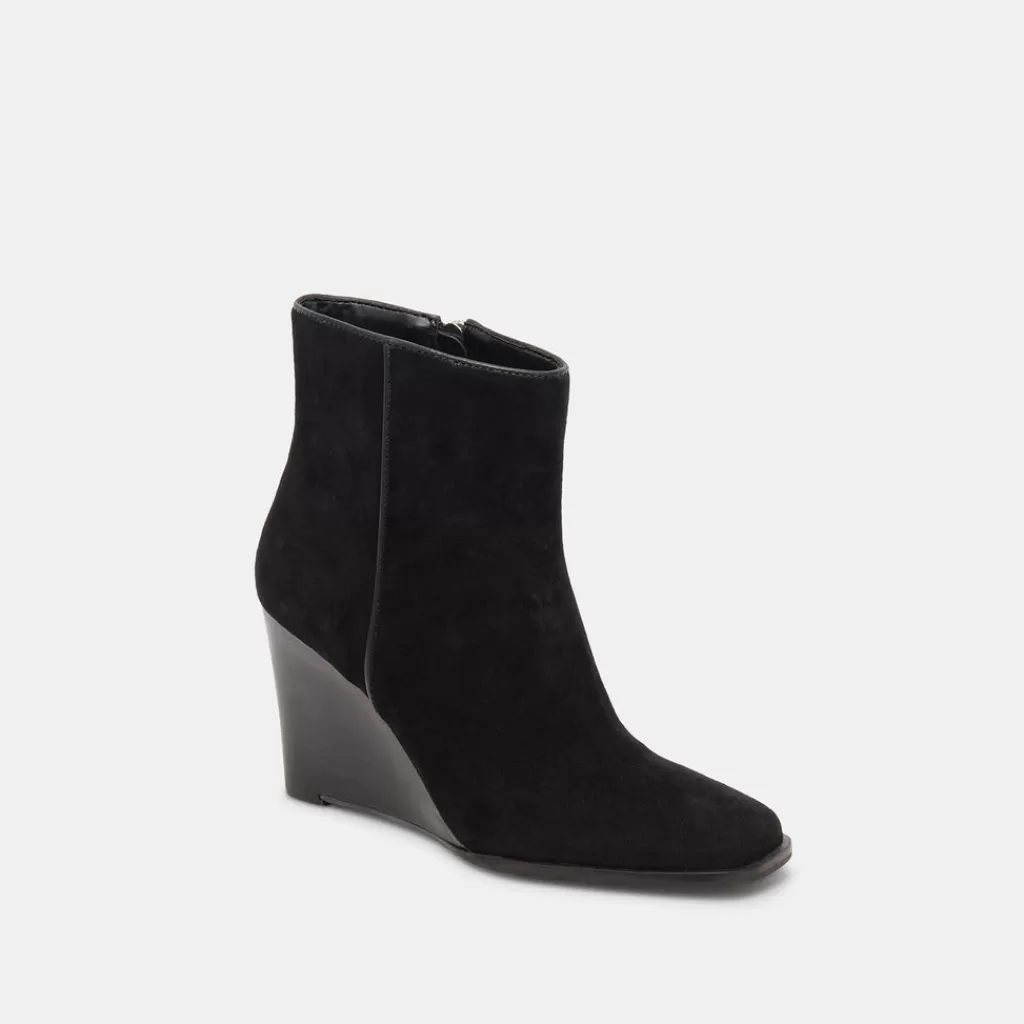 DOLCE VITA Susann Wide Booties Onyx Suede Hot