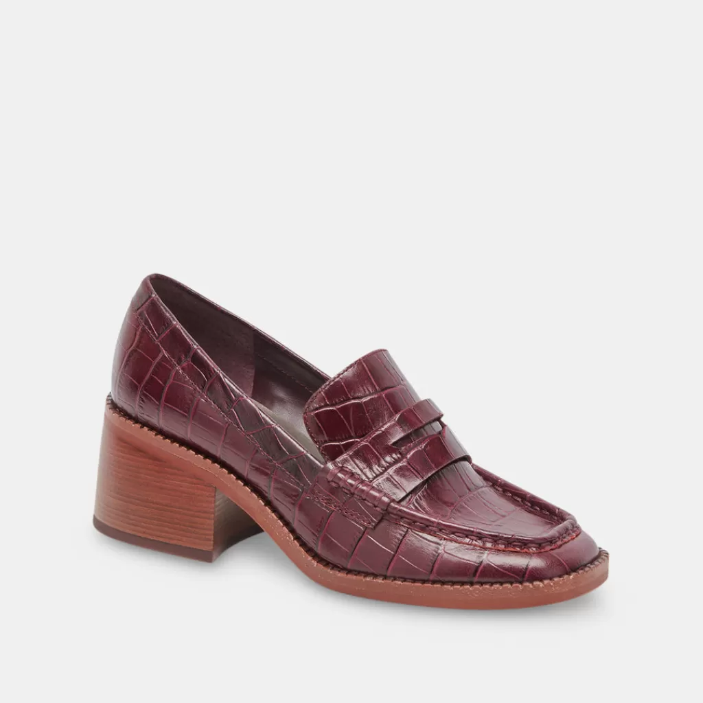 talie_loafers_cabernet_embossed_leather_2.webp DOLCE VITA Talie Loafers Cabernet Embossed Leather Flash Sale