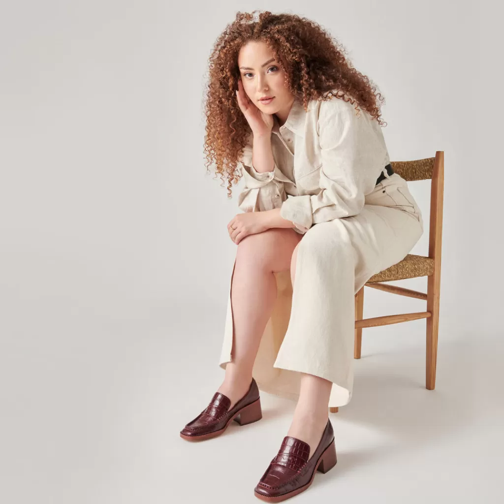 talie_loafers_cabernet_embossed_leather_3.webp DOLCE VITA Talie Loafers Cabernet Embossed Leather Flash Sale