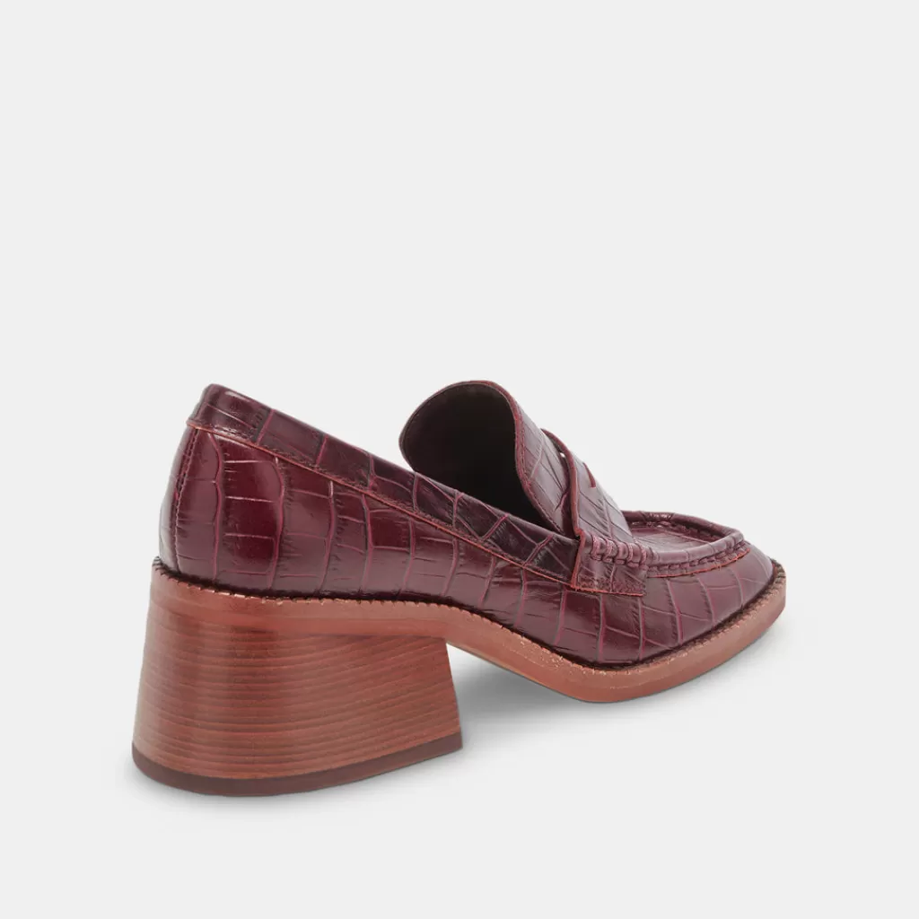 talie_loafers_cabernet_embossed_leather_4.webp DOLCE VITA Talie Loafers Cabernet Embossed Leather Flash Sale