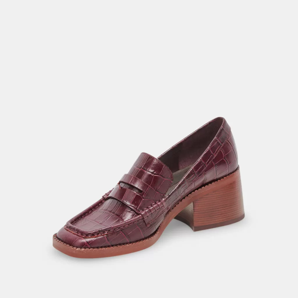 talie_loafers_cabernet_embossed_leather_5.webp DOLCE VITA Talie Loafers Cabernet Embossed Leather Flash Sale