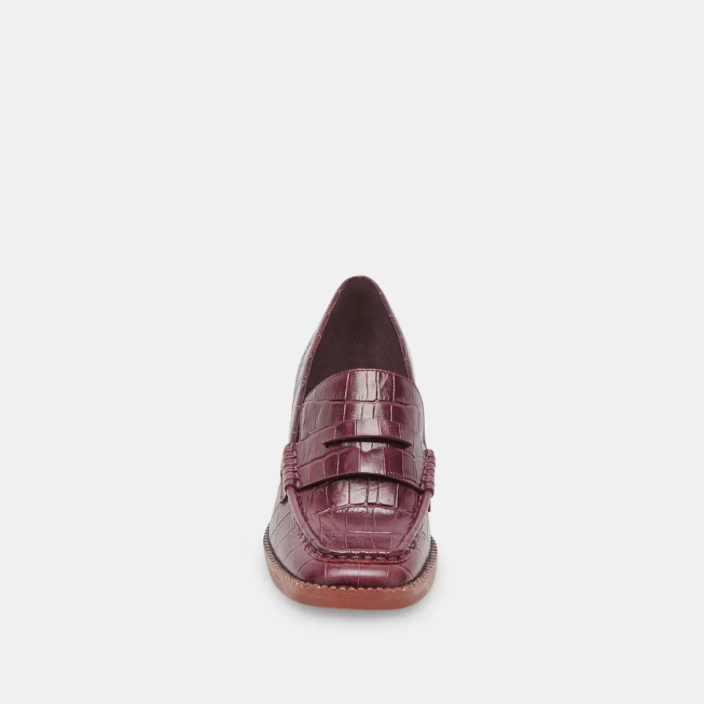 talie_loafers_cabernet_embossed_leather_7.webp DOLCE VITA Talie Loafers Cabernet Embossed Leather Flash Sale