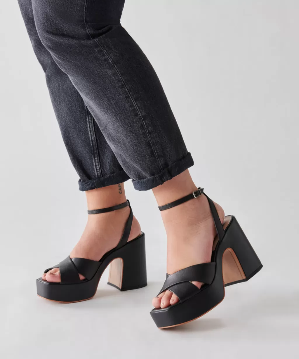 DOLCE VITA Wessi Heels Black Leather Best