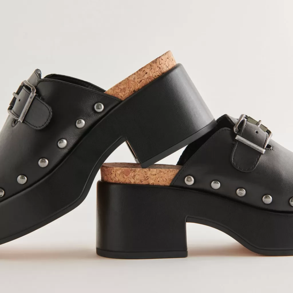 DOLCE VITA Yevan Clogs Black Leather Online