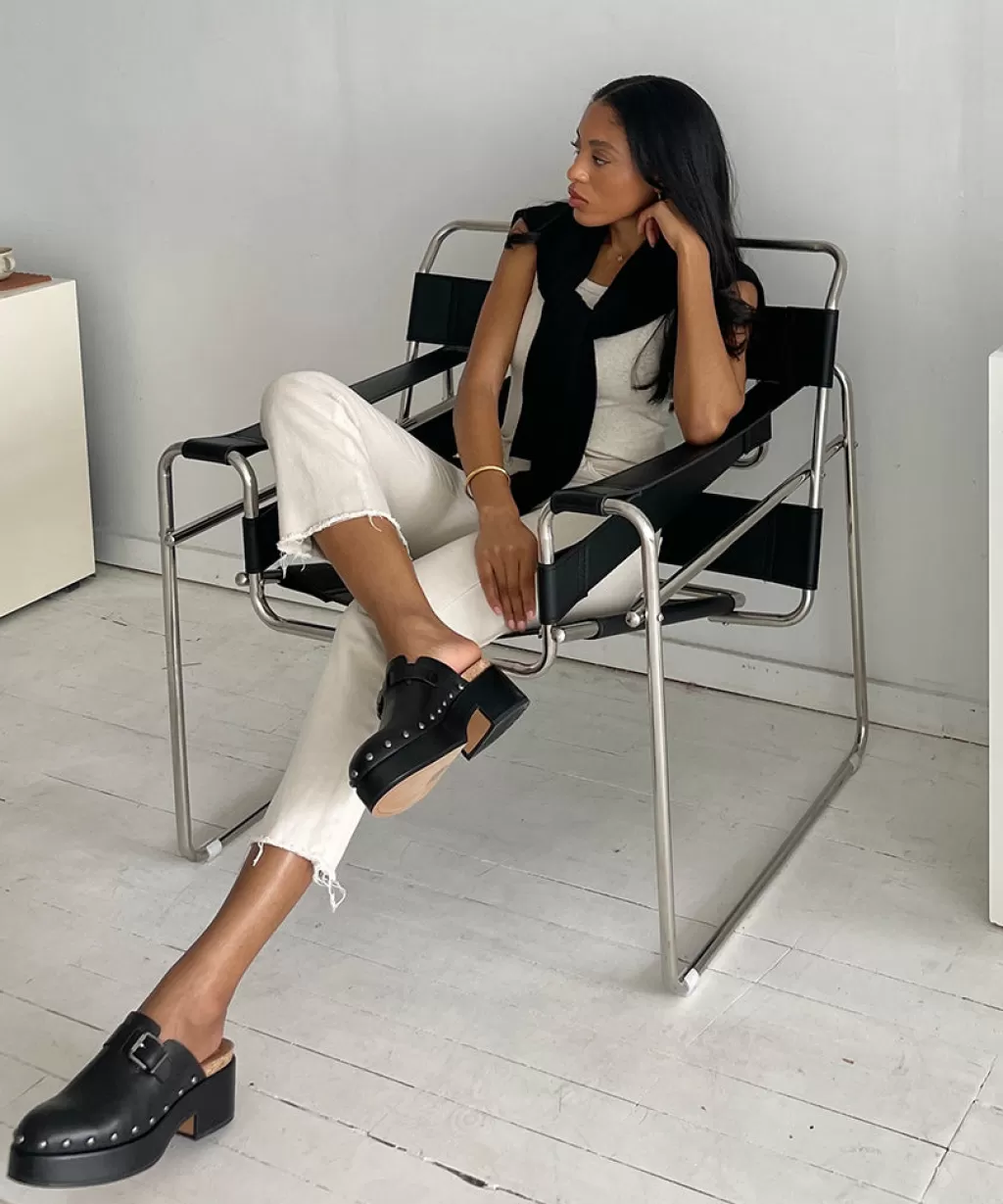 DOLCE VITA Yevan Clogs Black Leather Online