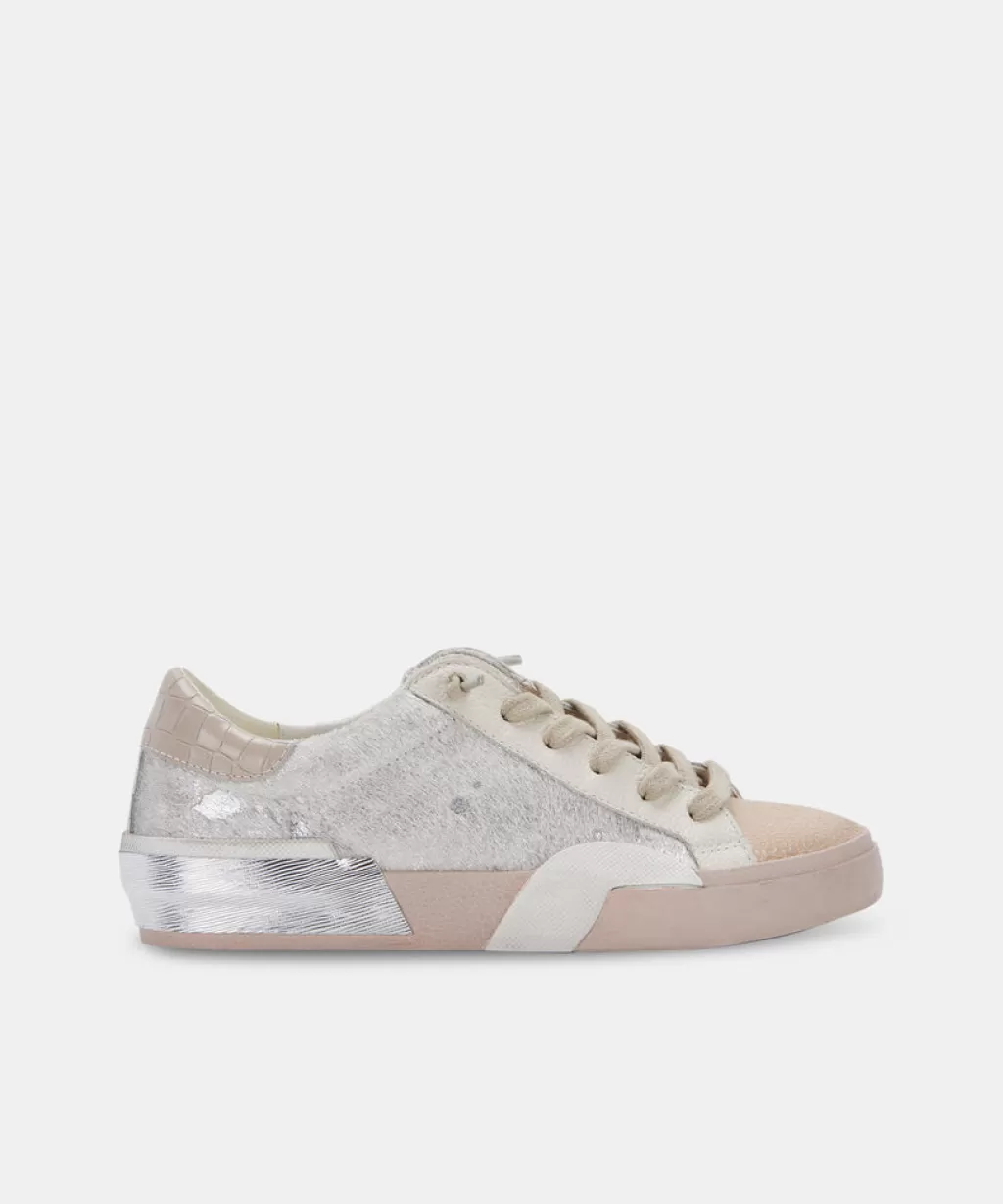 DOLCE VITA Zina Sneakers Dune Metallic Calf Hair Shop