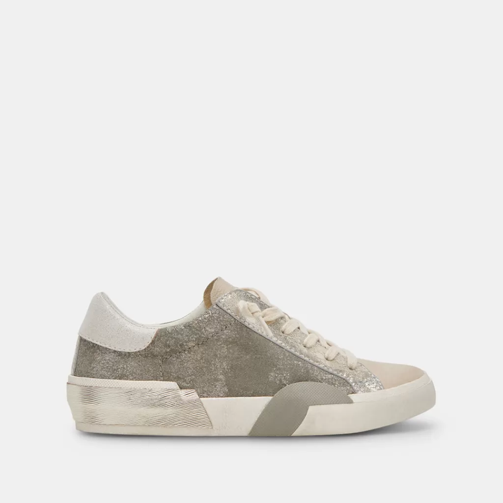 DOLCE VITA Zina Sneakers Granite Metallic Suede Cheap