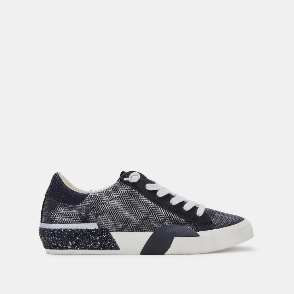 DOLCE VITA Zina Sneakers Gunmetal Leather Discount