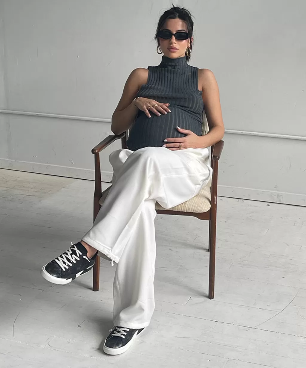 DOLCE VITA Zina Sneakers Gunmetal Leather Discount